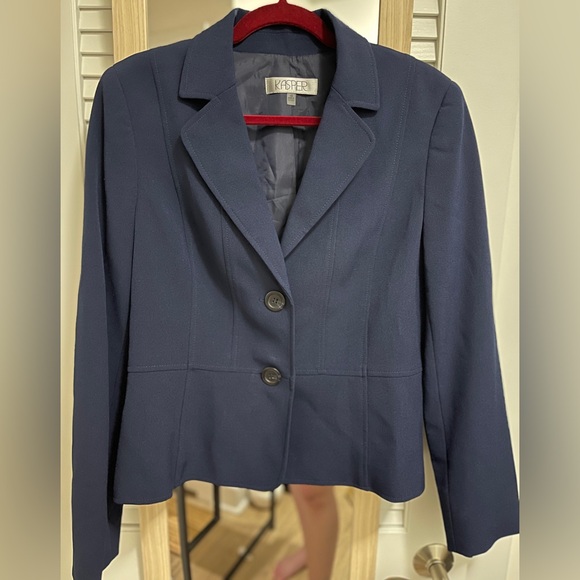 Kasper Jackets & Blazers - Kasper Blazer Navy Blue Size 10